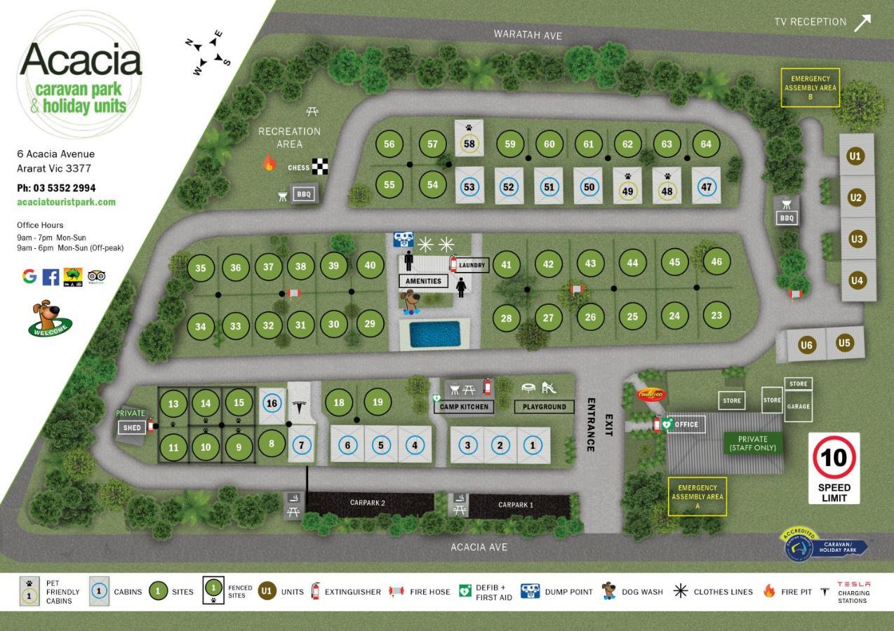 Acacia Caravan Park & Holiday Units 亚拉腊 外观 照片